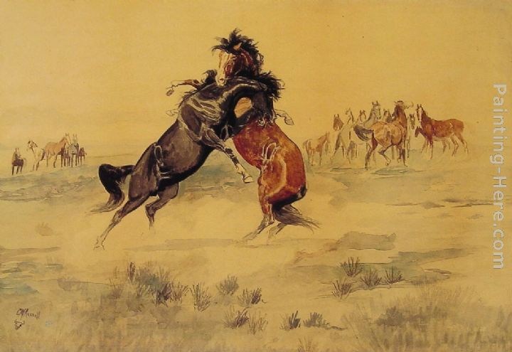Charles Marion Russell The Challenge